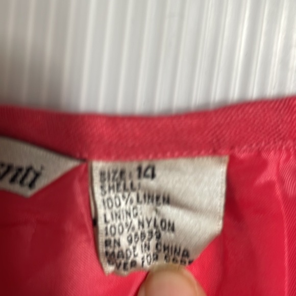 Nikki Valenti Irish linen floral embroidered palazzo pants women size 14 - Picture 10 of 11